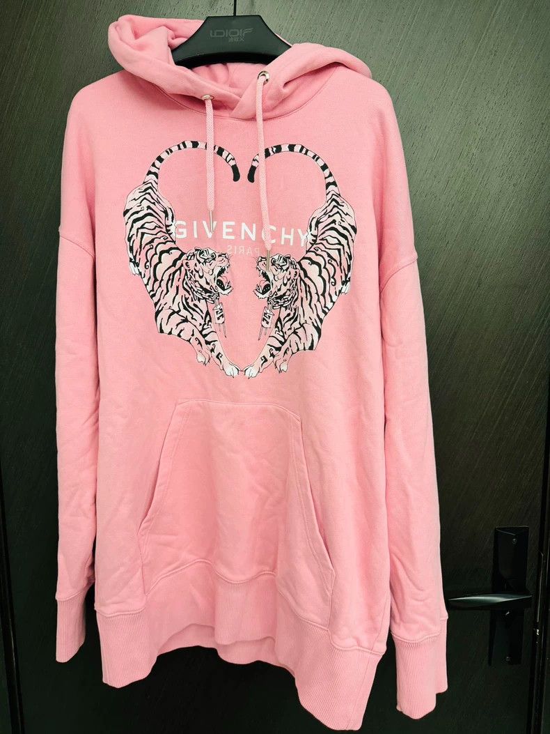 Givenchy Givenchy Tiger Pink Hooded Sweatshirt 2506-Nextarrow Size US S / EU 44-46 / 1 - 1 Thumbnail