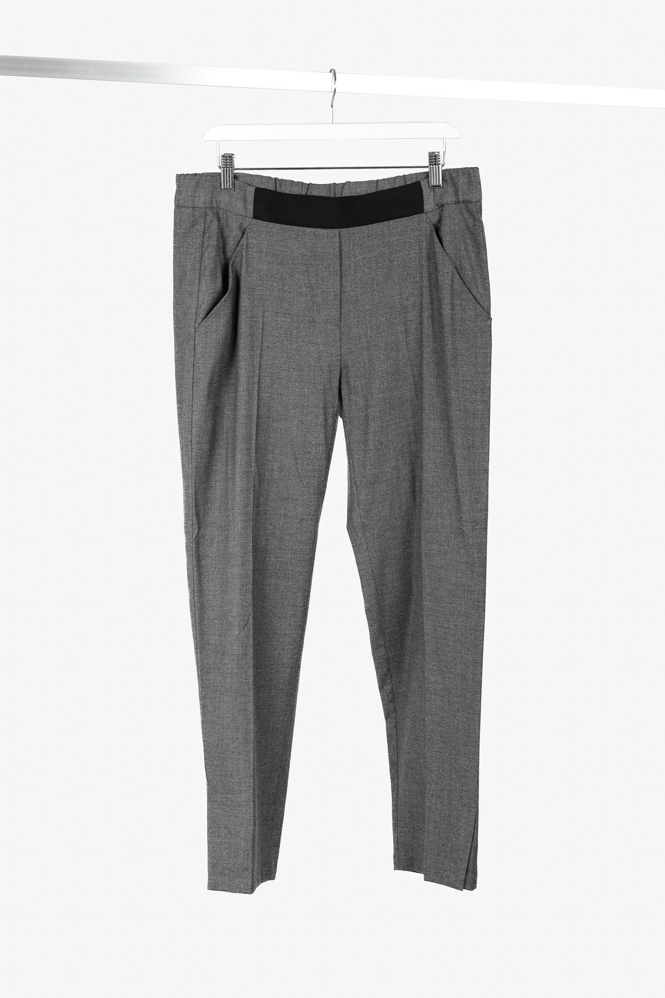 MM6 × Maison Margiela MM6 Maison Martin Margiela Wool-Blend Black-Waist Trousers Size 27" / US 4 / IT 40 - 1 Thumbnail