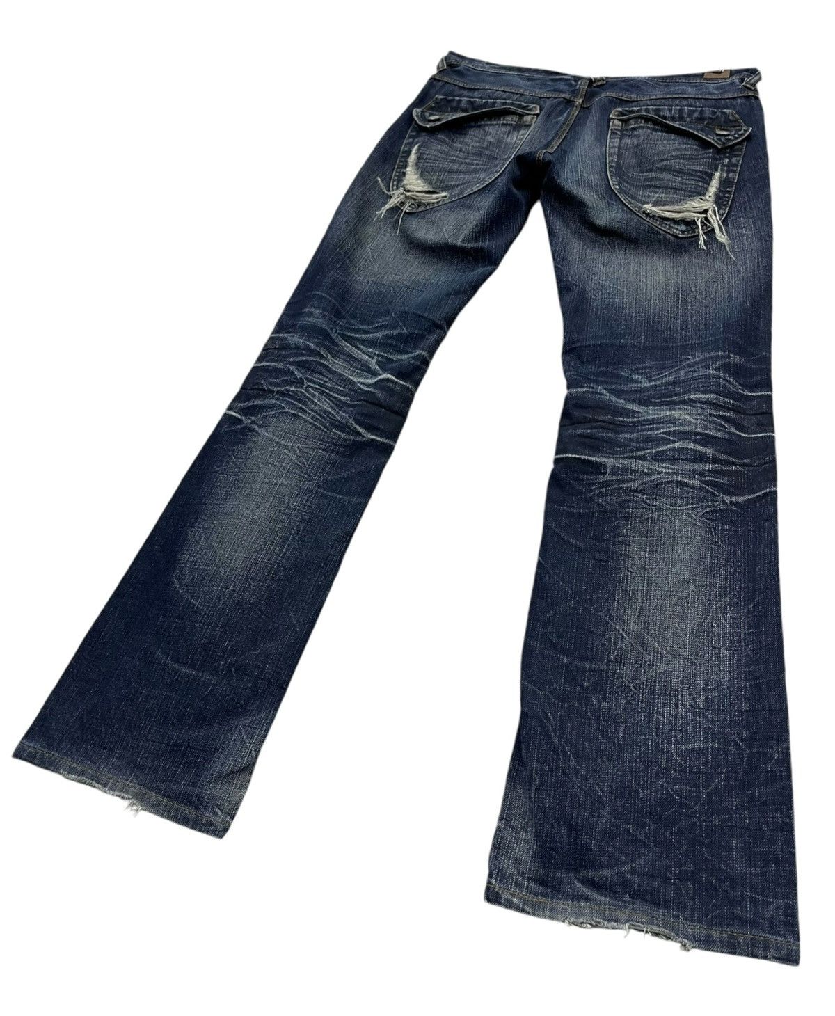 Other 🔥NICOLE Punk Acid Wash Clawmark Whisker Minimalist FLARE Size US 30 / EU 46 - 5 Thumbnail