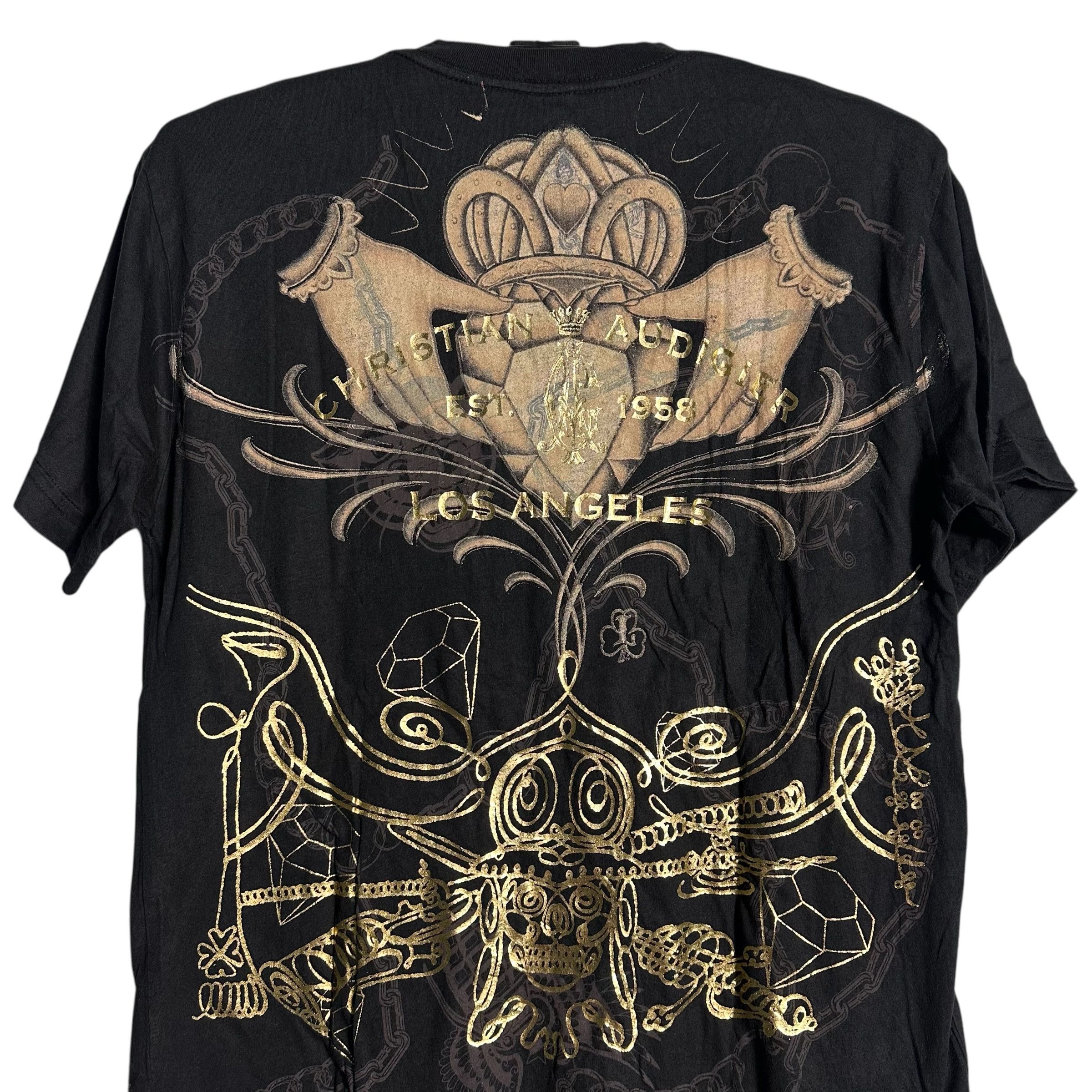 Christian Audigier × Ed Hardy 🔥RARE🔥Vintage Christian Audigier OVP T-shirt Made in USA Size US S / EU 44-46 / 1 - 5 Thumbnail