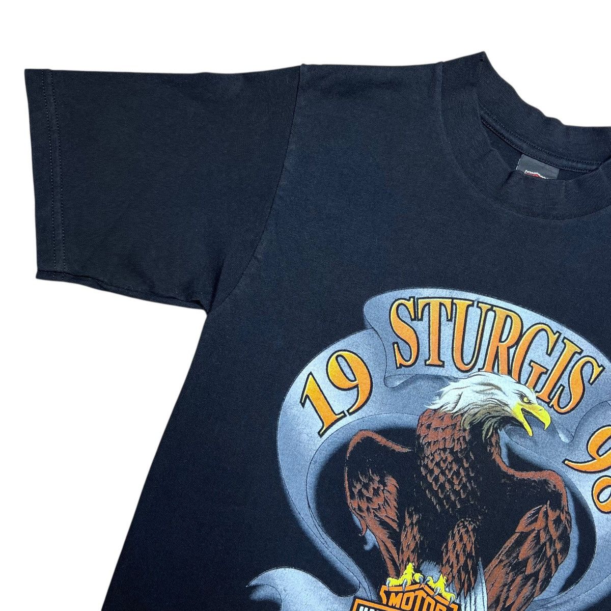 Harley Davidson Vtg 1998 Harley Davidson Sturgis Black Hills Rally Eagle Tee Size US S / EU 44-46 / 1 - 9 Thumbnail