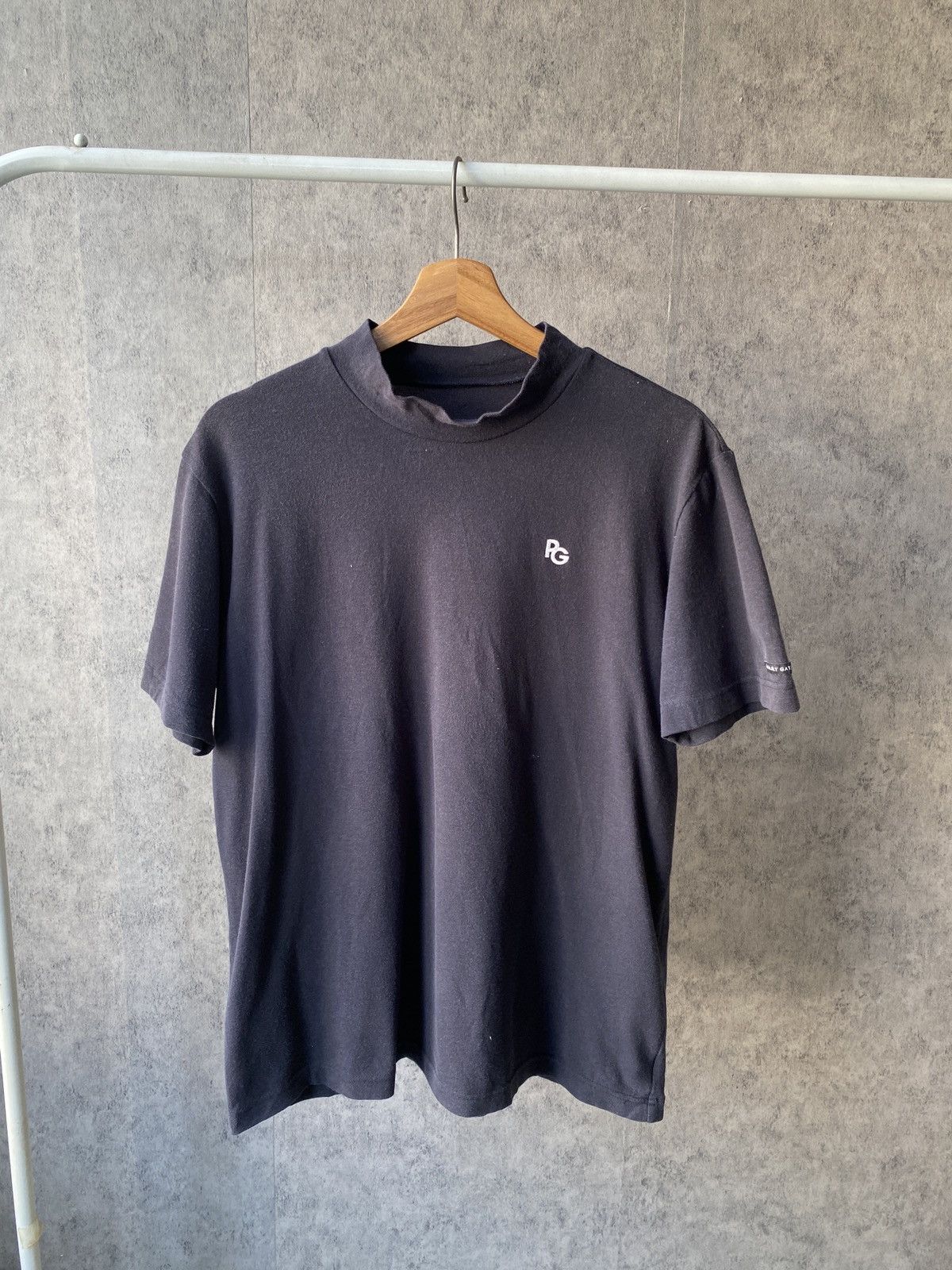 Japanese Brand Vintage 80s Pearly Gates Faded Black T Shirt Size US M / EU 48-50 / 2 - 2 Thumbnail