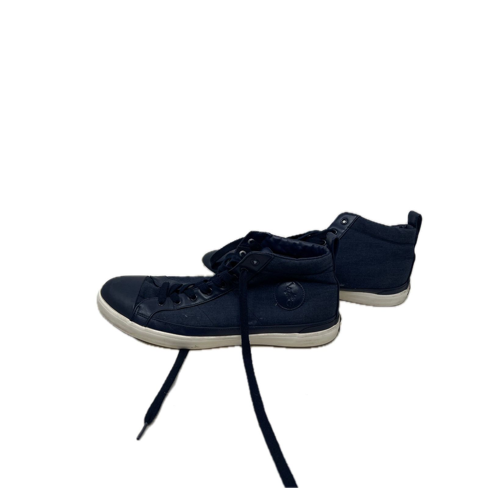 Polo Ralph Lauren Polo Ralph Lauren Clarke Hi Top Sneaker Mens 14 D Blue Size US 14 / EU 47 - 2 Thumbnail