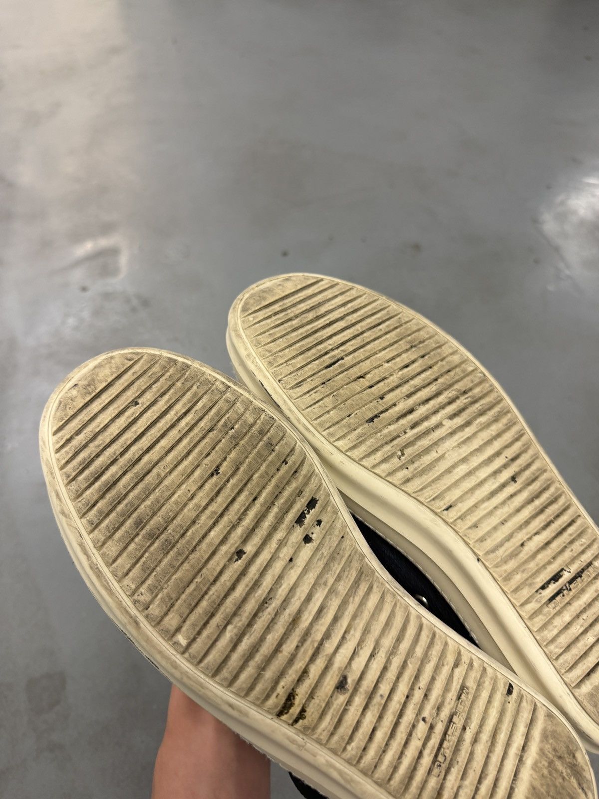 Rick Owens Drkshdw Rick Owens Drkshdw “So Cunt” Low Ramones Size US 10 / EU 43 - 13 Thumbnail