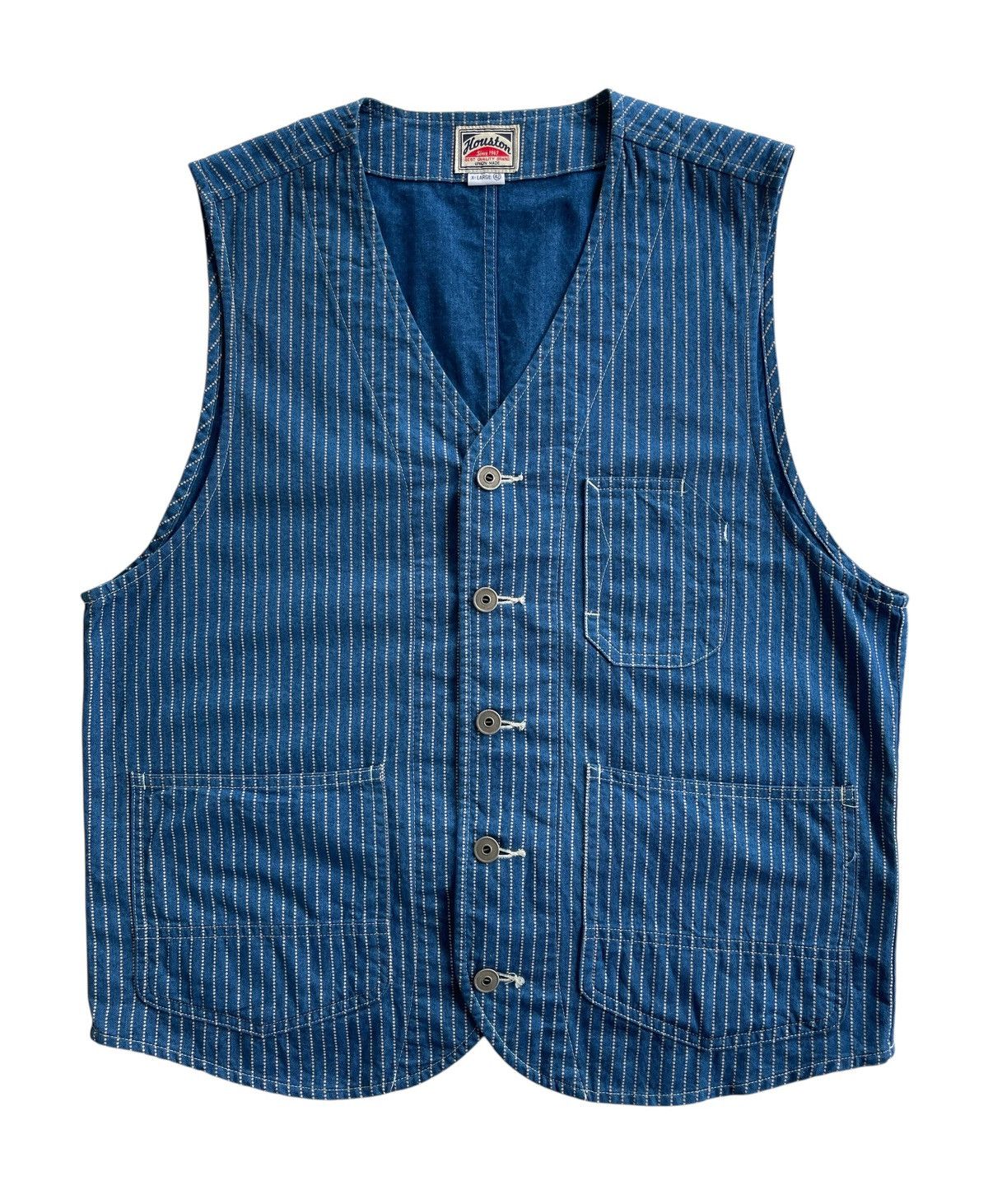 Vintage Houston Wabash Workwear Vest Size US L / EU 52-54 / 3 - 2 Thumbnail