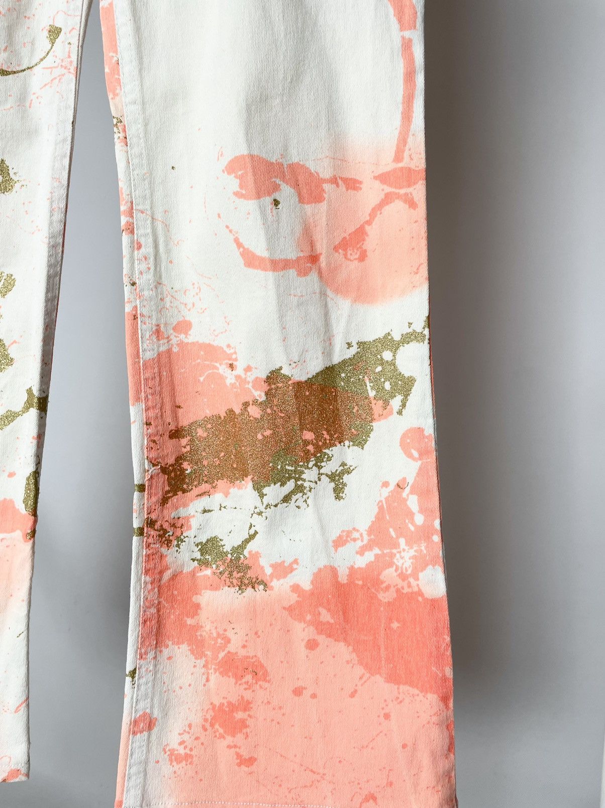 Roberto Cavalli Roberto Cavalli Vintage Paint Graphic White Jeans Just Pants Size US 32 / EU 48 - 3 Thumbnail