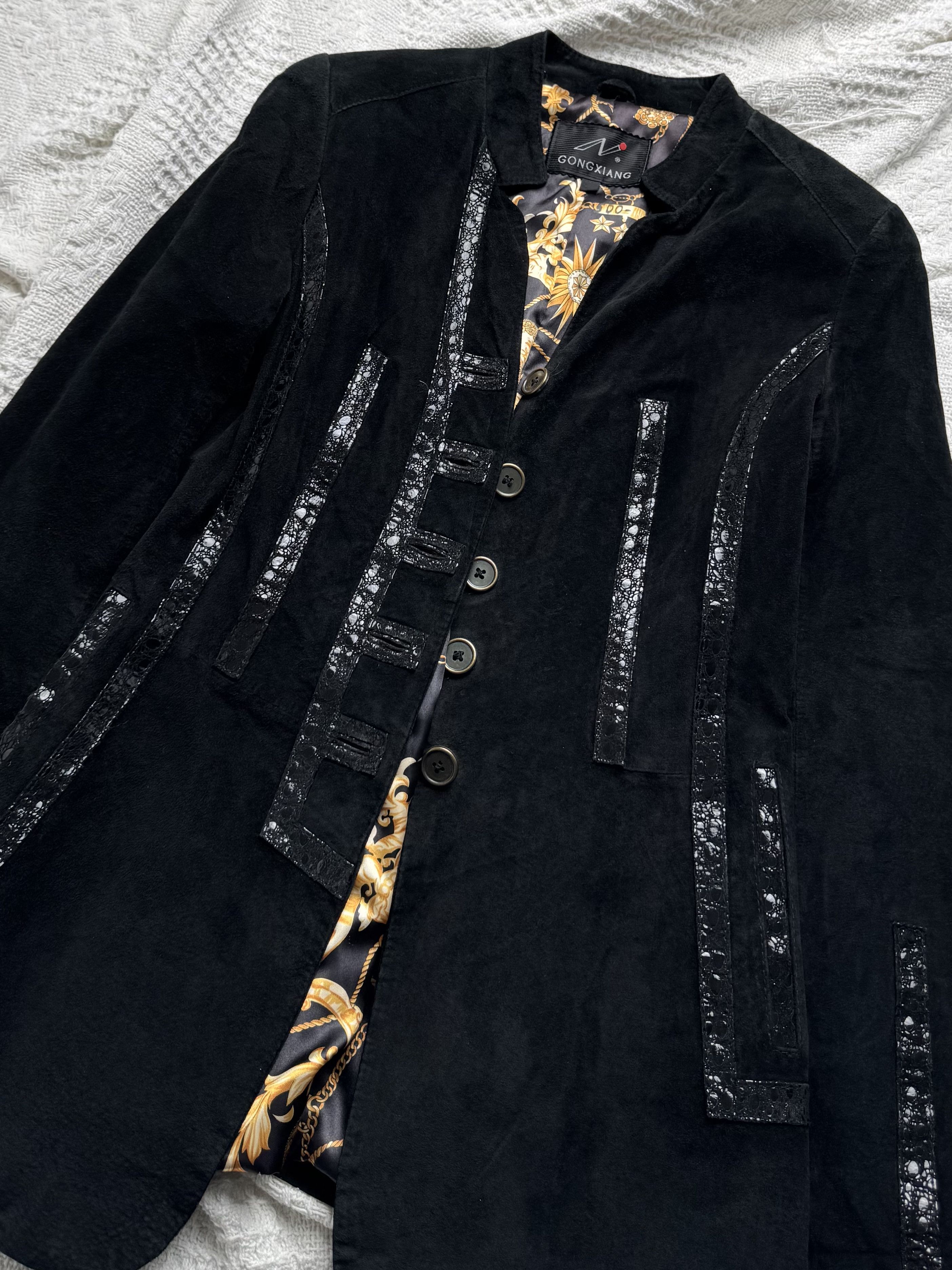 Vintage Vintage Suede Military Style Jacket Gothic Victorian Blazer Size S / US 4 / IT 40 - 5 Thumbnail