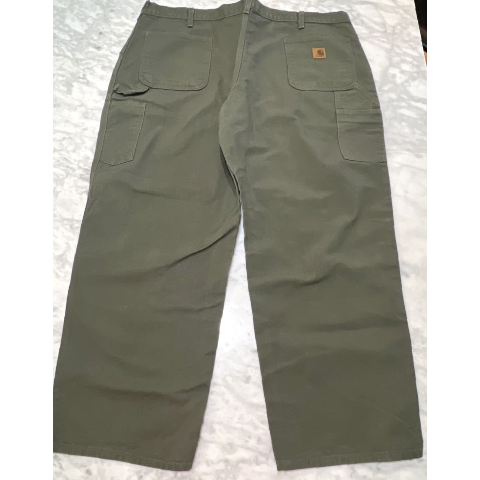 Carhartt Carhartt Jeans Men 44x30 Green Denim Dungaree Carhartt Straight 5-Pocket Regular Belt Loops Mid Rise Comfort Easy Care Jeans Mens Size US 44 / EU 60 - 4 Thumbnail