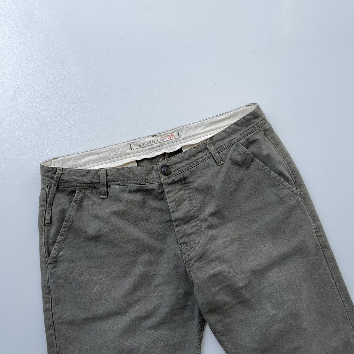 Scarti-Lab Scarti-Lab 101 2013 Vintage Cotton Chino Pants Green Casual Size US 36 / EU 52 - 2 Thumbnail