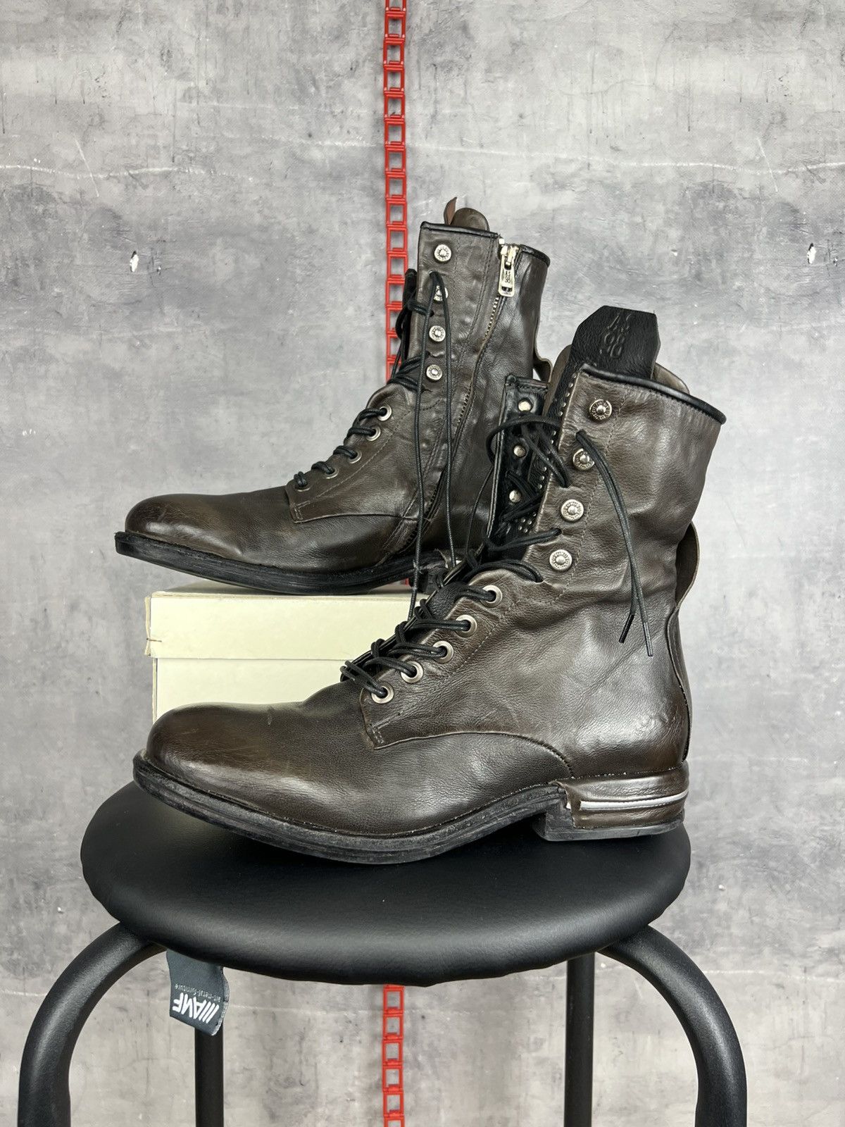 A.S.98 A.S 98 Airstep Brown Leather Boots Size EU41 Size US 11 / IT 41 - 3 Thumbnail