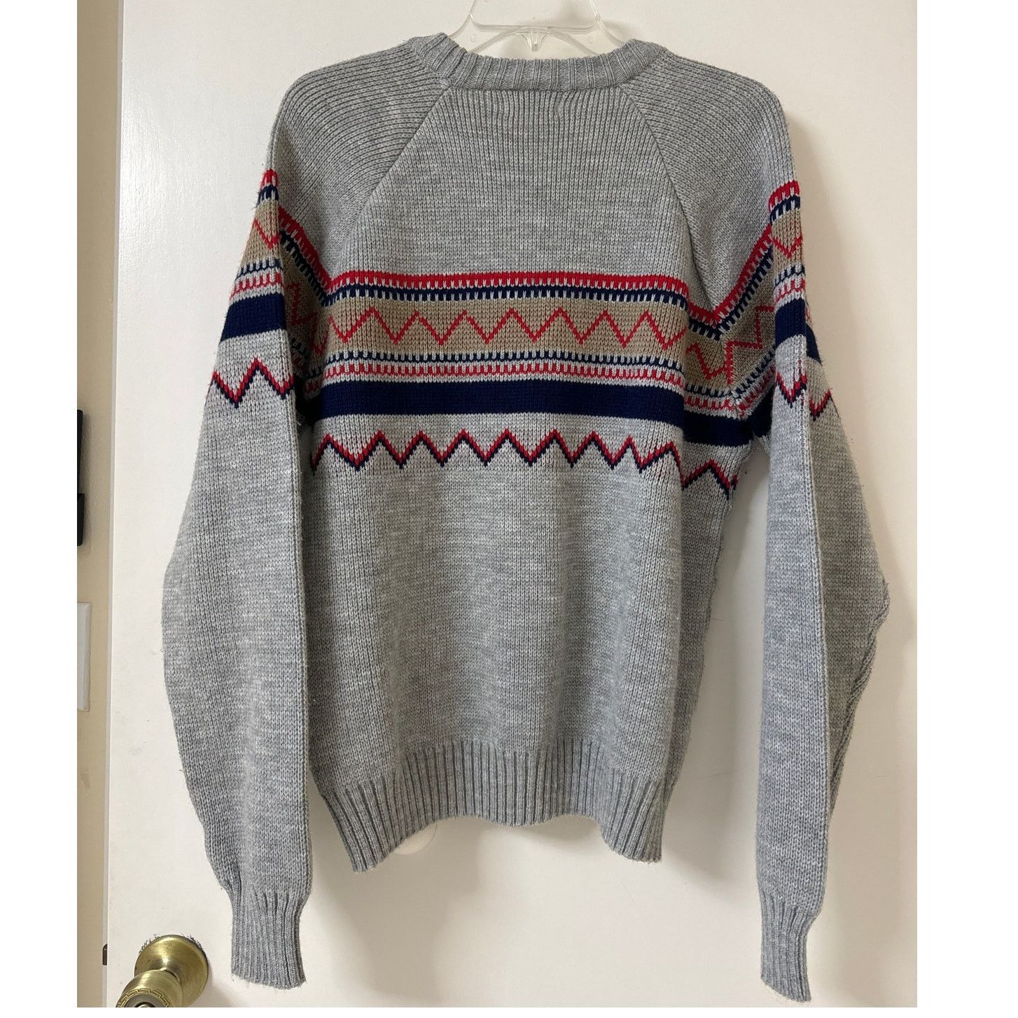 Other Vintage Buffalo Sweater, Large, Gray, Long Sleeve Crewneck Size US L / EU 52-54 / 3 - 3 Thumbnail