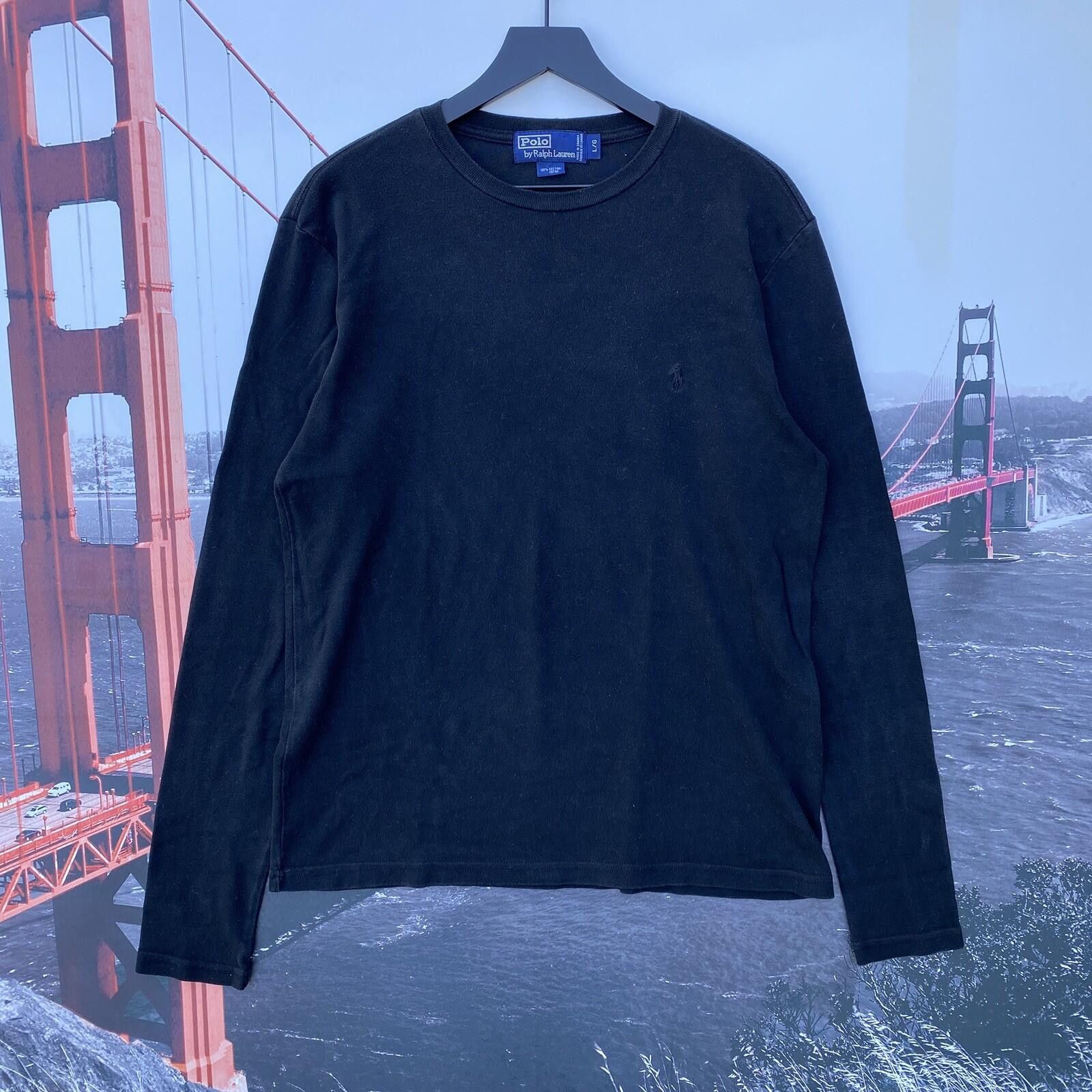 Polo Ralph Lauren VTG Polo Ralph Lauren Sweatshirt Mens L Black Black Pony Size US L / EU 52-54 / 3 - 1 Thumbnail