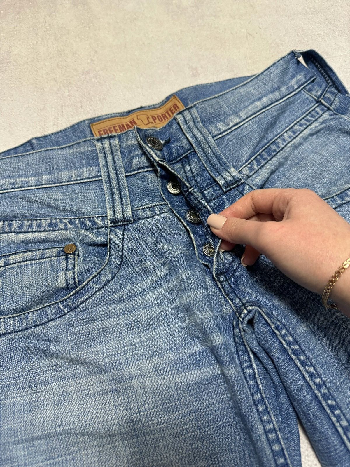 Freeman T. Porter × Japanese Brand Vintage Freeman T Porter Denim Pants Jeans Bootcut Japanese Size US 30 / EU 46 - 6 Thumbnail