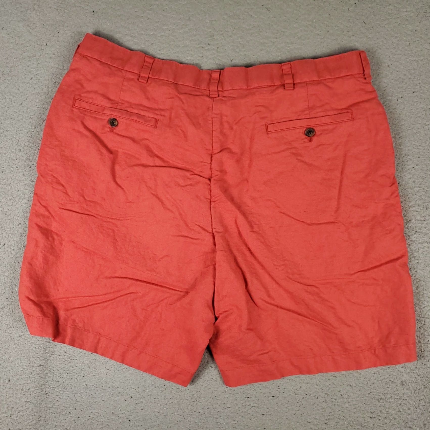 Brooks Brothers Brooks Brothers Shorts Mens 40 Red Linen Chino 9 in Inseam Slash Pocket Pockets Flat Front Regular Size US 40 / EU 56 - 7 Thumbnail