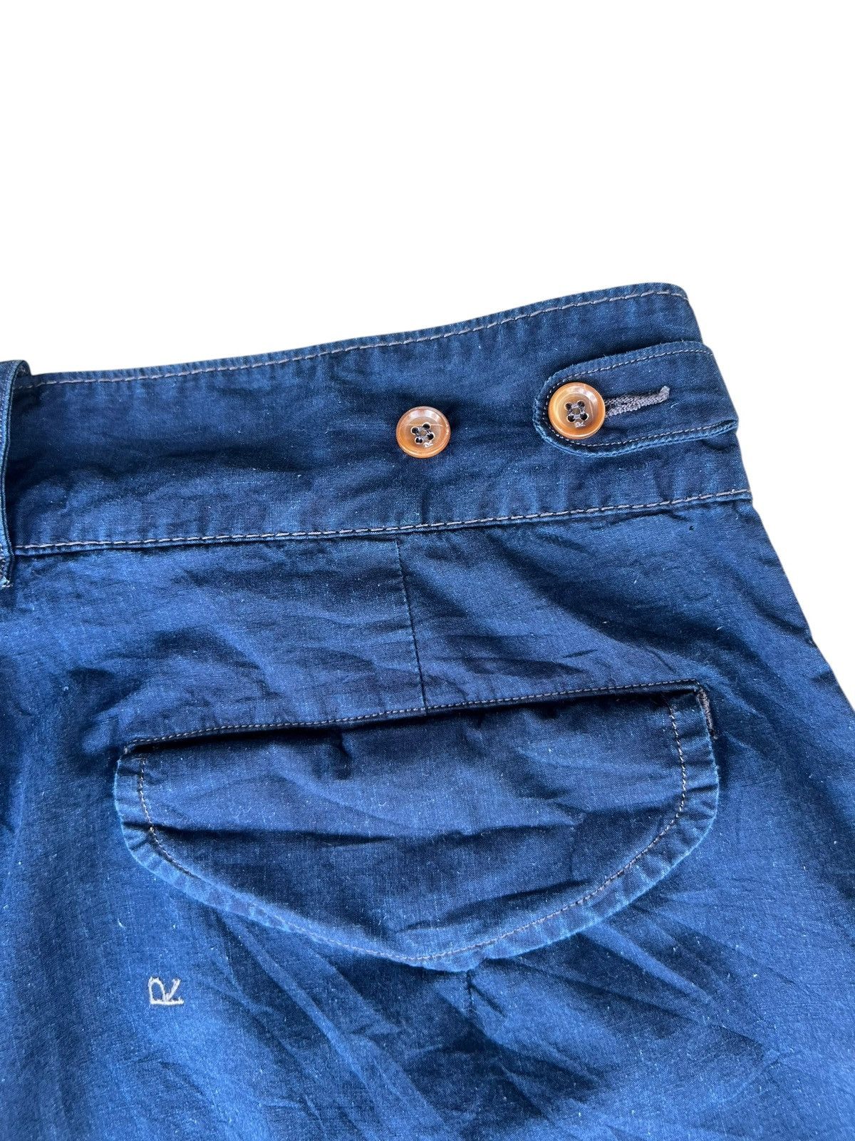 45rpm × Indigo 45rpm Japan Indigo Cotton Poplin Gurkha Trouser Pant Loose Size US 32 / EU 48 - 18 Thumbnail