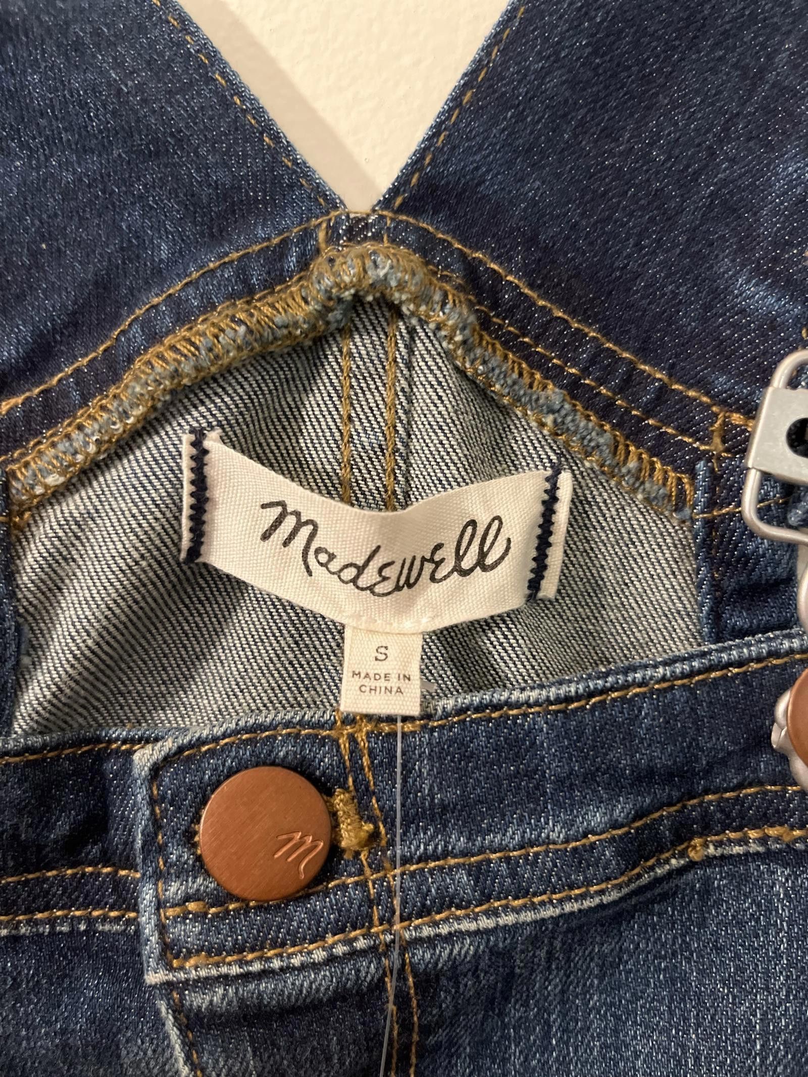 Madewell Madewell Dark Denim Overalls Medium Size 28" / US 6 / IT 42 - 3 Thumbnail