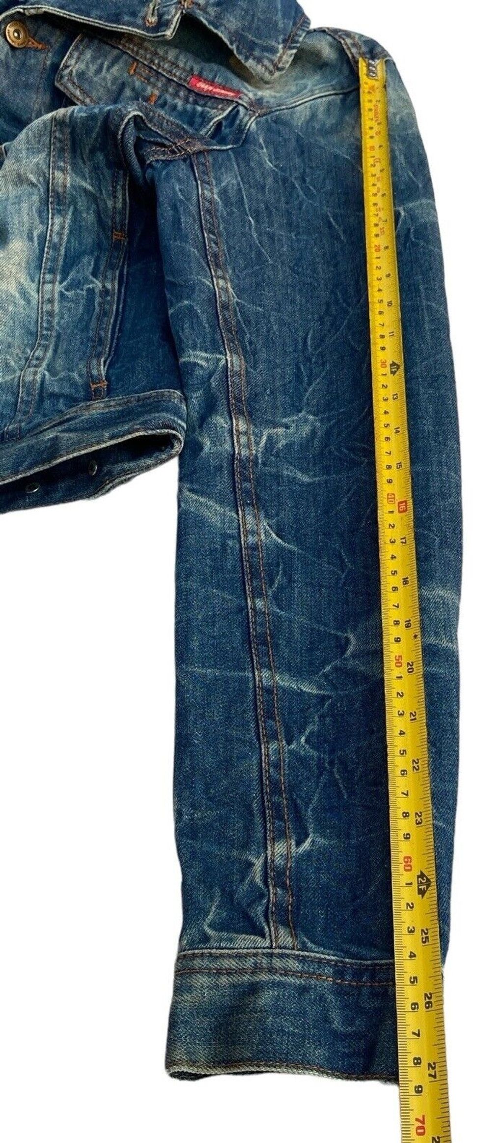 Other Blue Men's Acid Wash Denim Jacket Size Small Button Up Size US S / EU 44-46 / 1 - 6 Thumbnail
