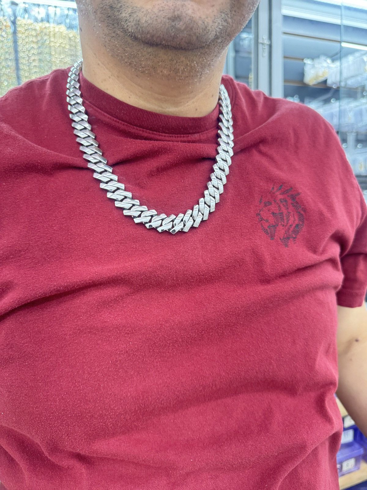 The Unbranded Brand Men Necklace Stainless Steel Size ONE SIZE - 4 Thumbnail