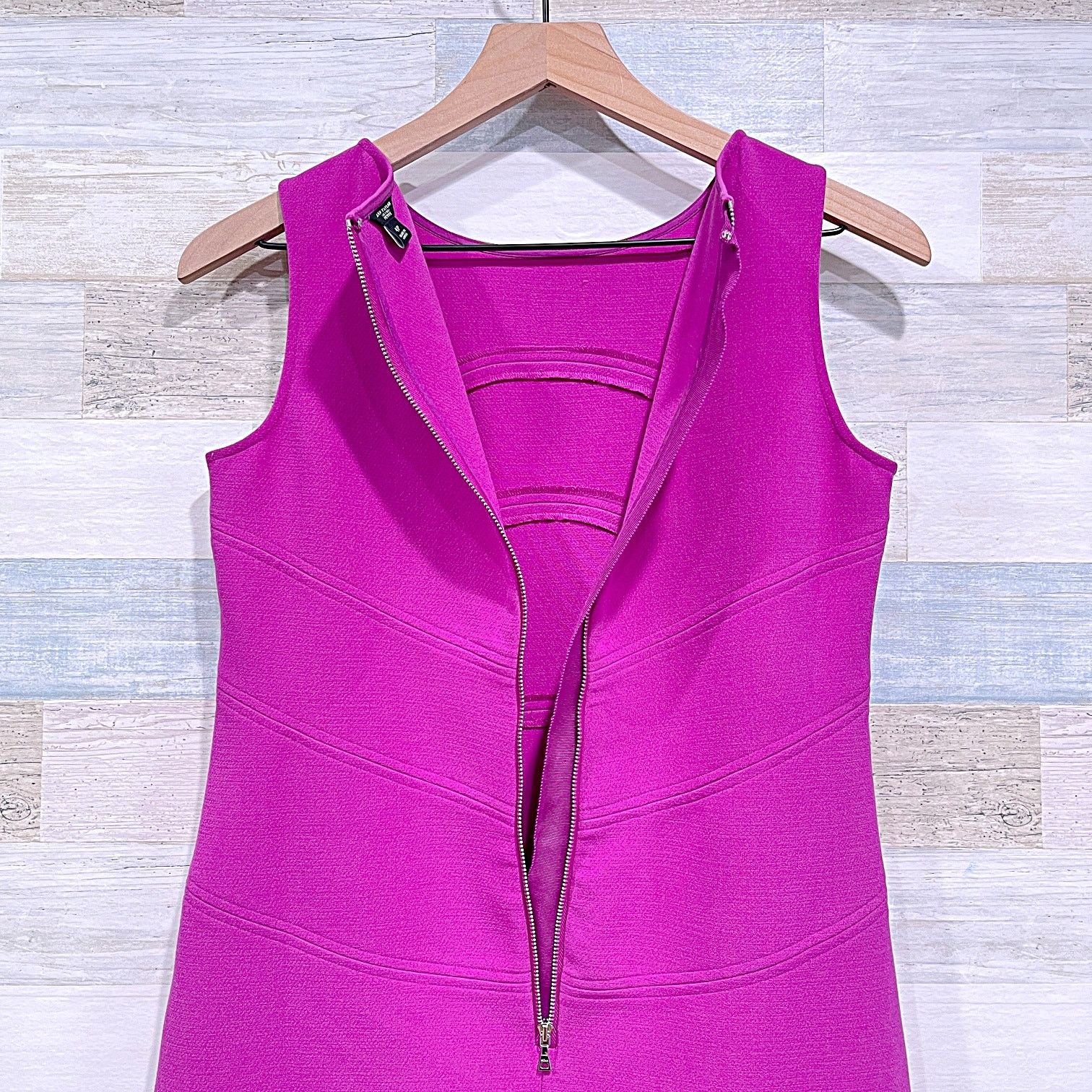 Ann Taylor Ann Taylor Downtown Shift Dress Purple Mini Sleeveless 4P Size S / US 4 / IT 40 - 5 Thumbnail