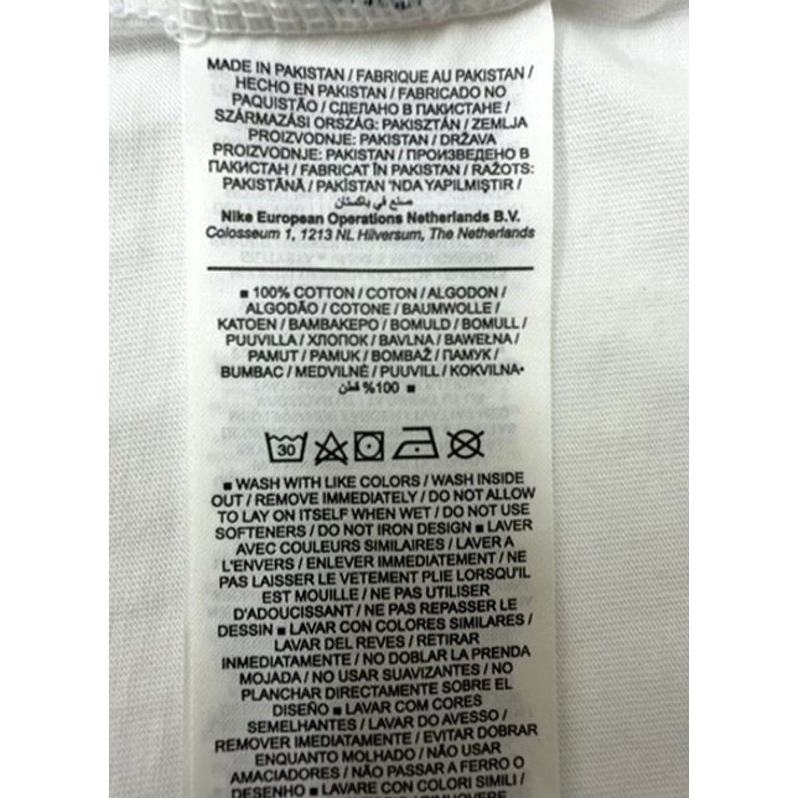 Nike Nike Men White Logo Loose Fit T-Shirt Big & Tall XL Size US XL / EU 56 / 4 - 5 Thumbnail