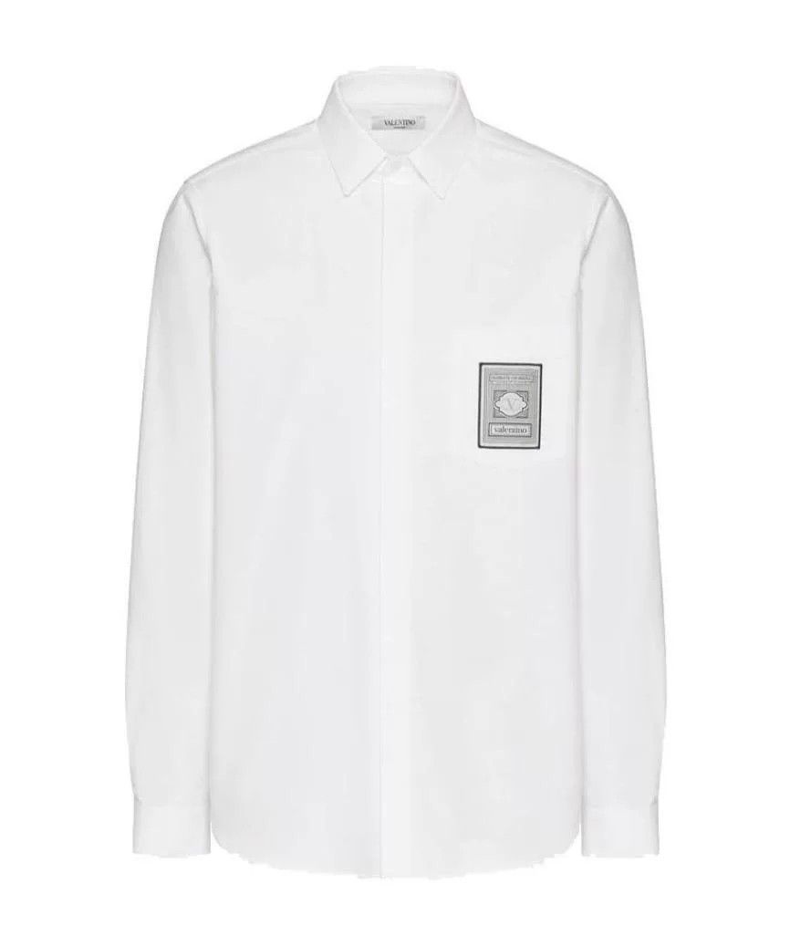 Valentino Men's Cotton Patch Shirt