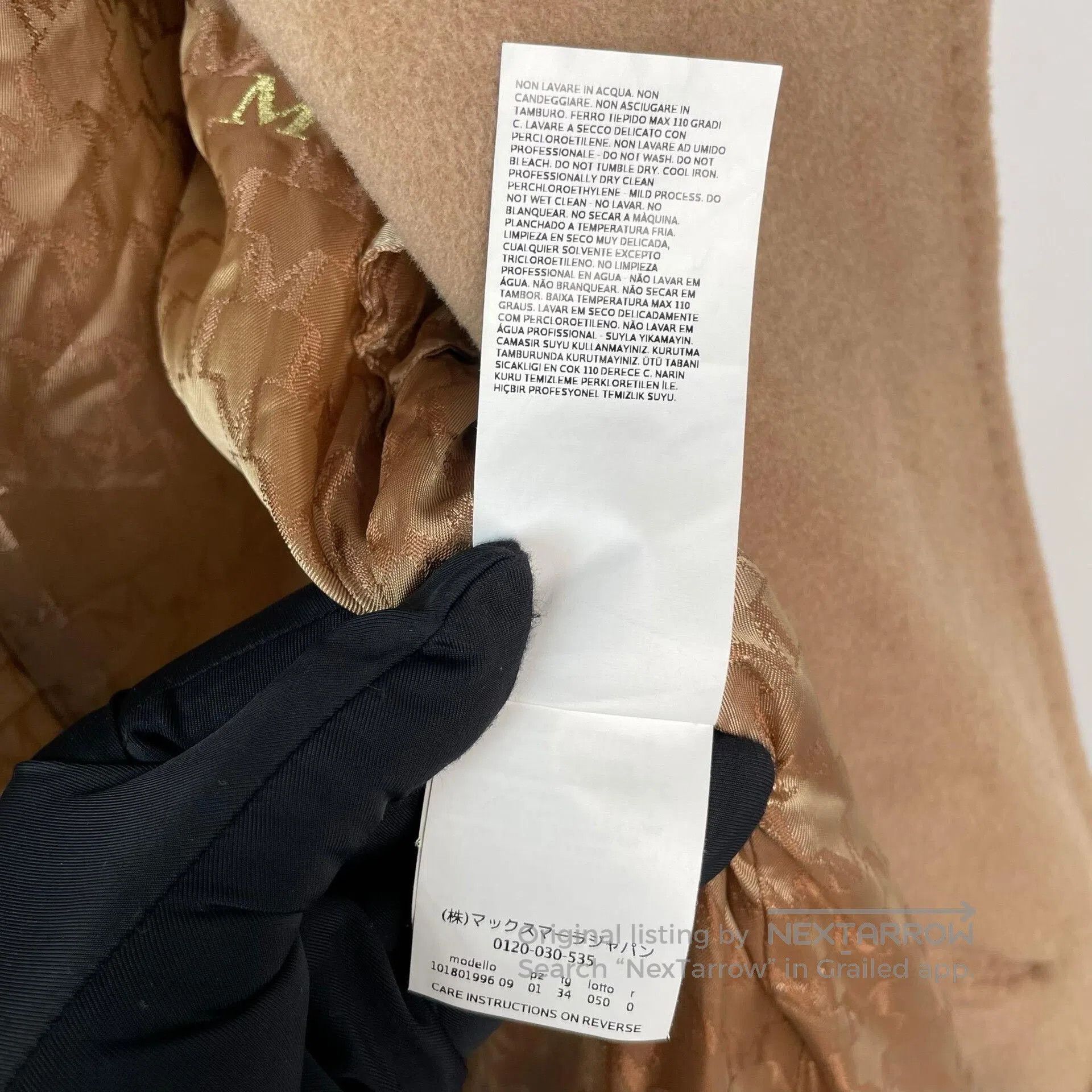 Max Mara MaxMara 101801 Camel Robe Coat. Size XXS / US 00 / IT 34 - 6 Thumbnail