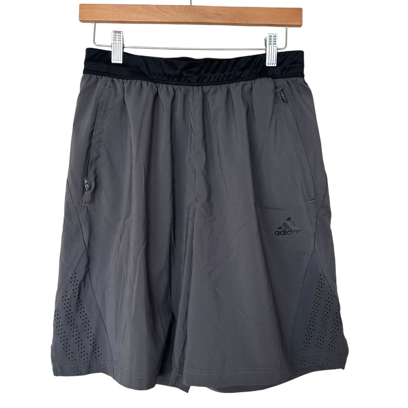 Adidas Adidas Lot of 2 Blue Gray Athletic Shorts Sz M Size US 32 / EU 48 - 4 Thumbnail