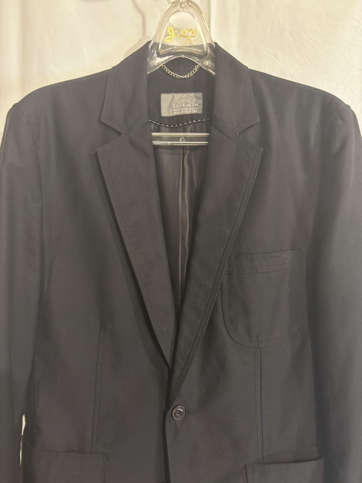 Zara Men’s Zara black Blazer.mb3970 Size 36R - 2 Thumbnail