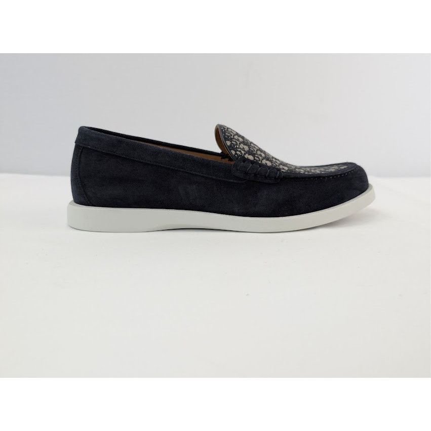 Dior o1rshd1 Granville Clean Smooth Loafer Boots in Blue / Beige Size US 10 / EU 43 - 4 Thumbnail