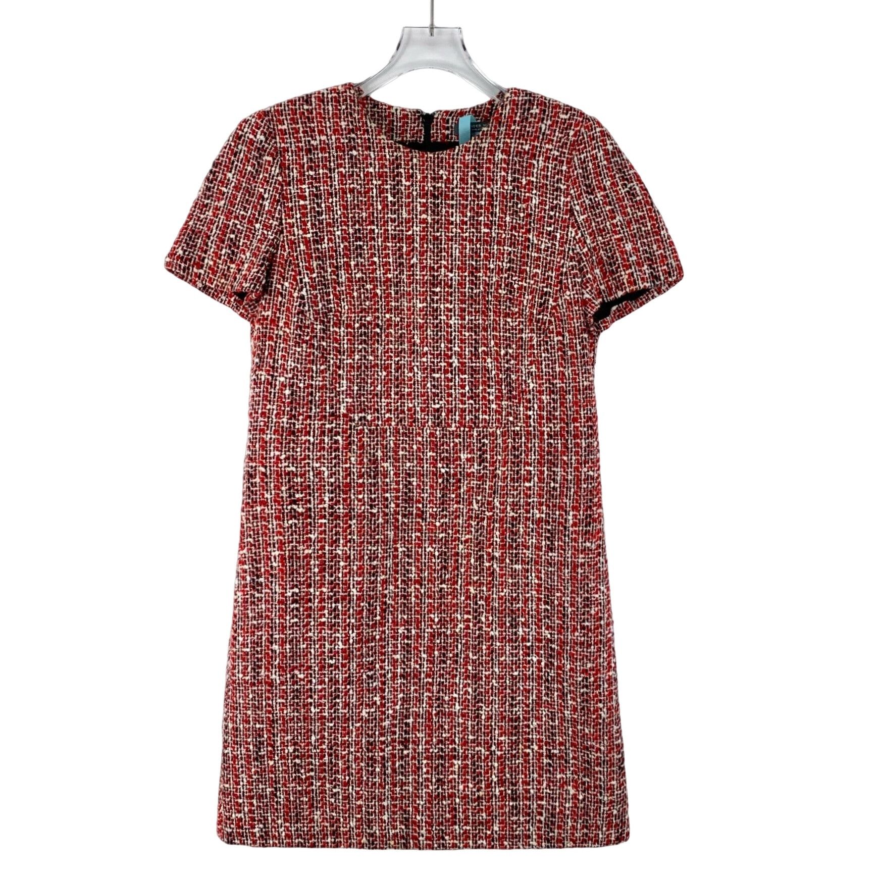 Alexander McQueen Alexander McQueen Red Tweed Mini Dress IT 40 Size S / US 4 / IT 40 - 1 Thumbnail