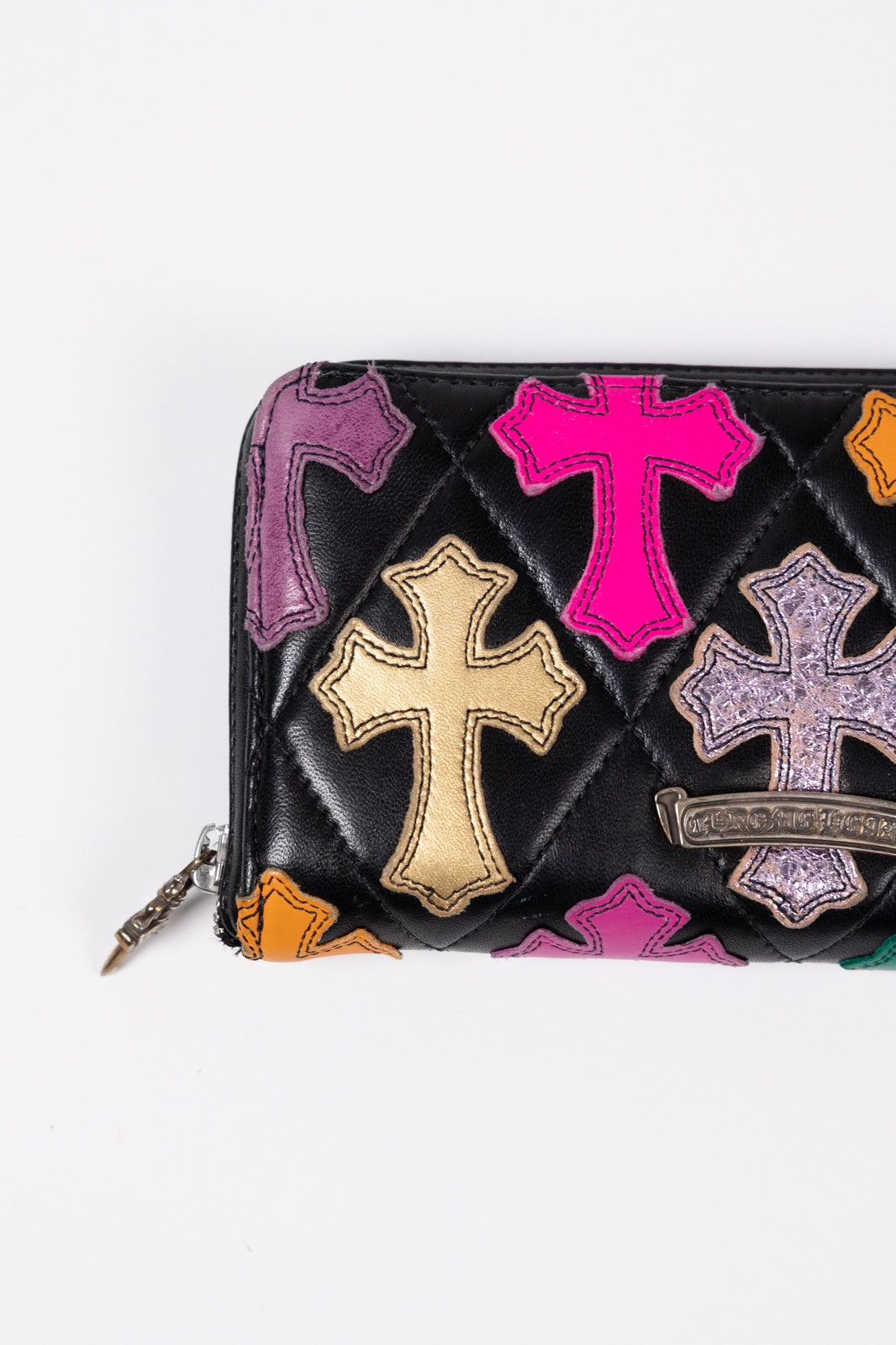 Chrome Hearts Chrome Hearts Multicolor Cross Patch Long Zip Leather Wallet Size ONE SIZE - 4 Thumbnail