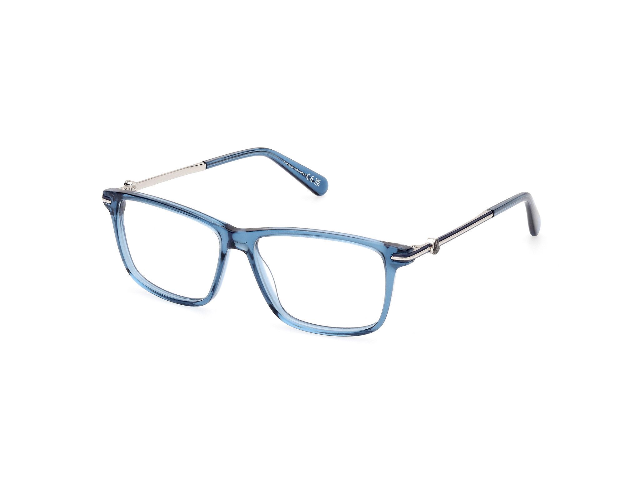 Moncler o1y0225 Size : OS / 54 mm Eyeglass Frame in Blue Size ONE SIZE - 3 Thumbnail