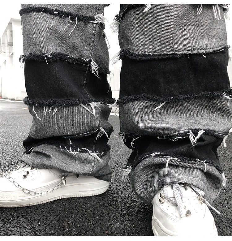 Japanese Brand × Vintage Streetwear wide legs hip hop style loose straight jeans y2k Size US 32 / EU 48 - 9 Thumbnail