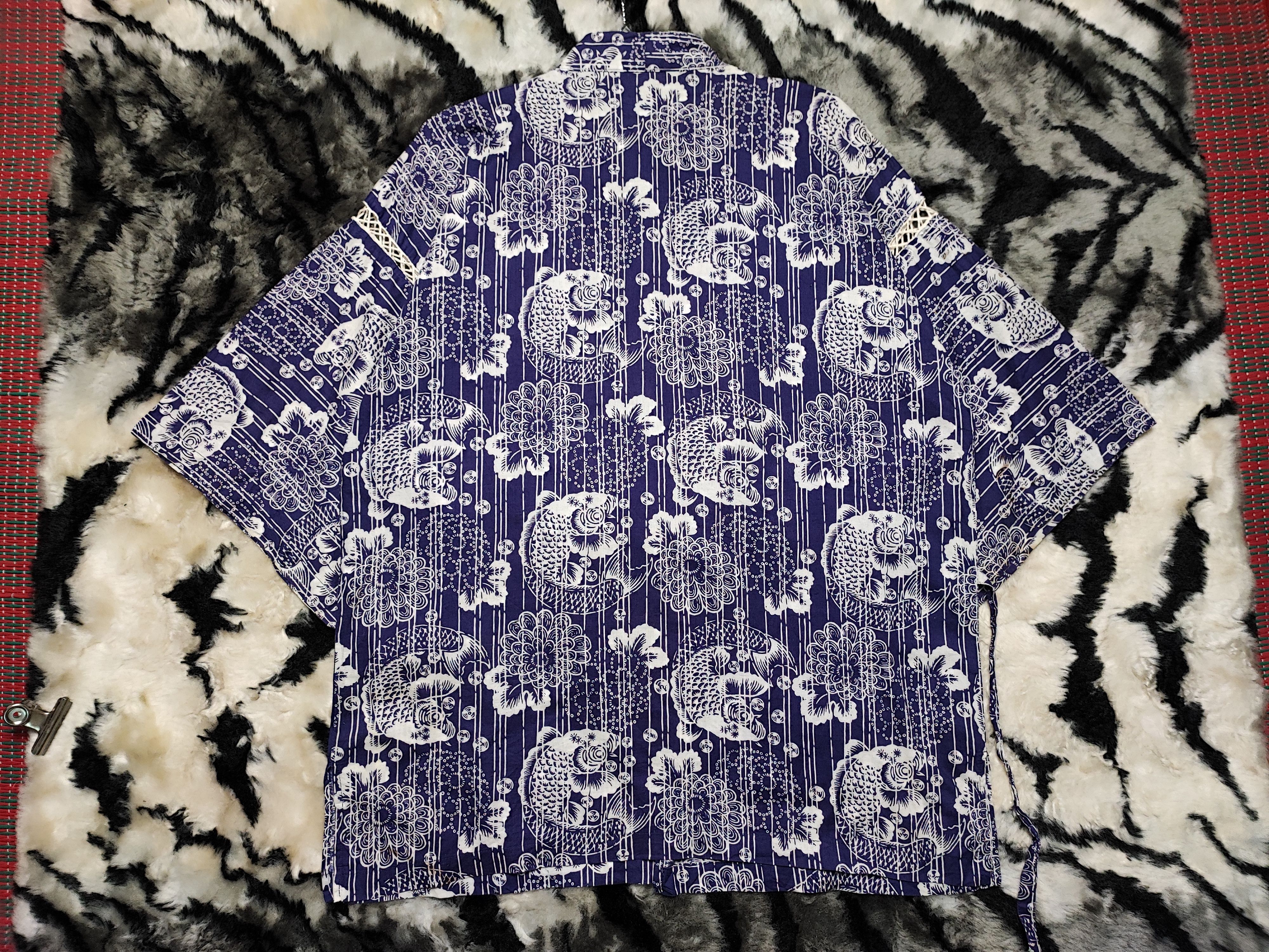 Japanese Brand Kimono Fish Koi Full Print Size M / US 6-8 / IT 42-44 - 10 Thumbnail