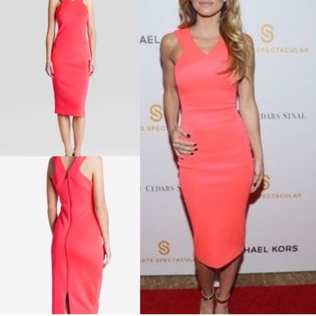 Ted Baker NWOT Ted Baker London Vadena sheath fluorescent dress 4 Size S / US 4 / IT 40 - 1 Thumbnail