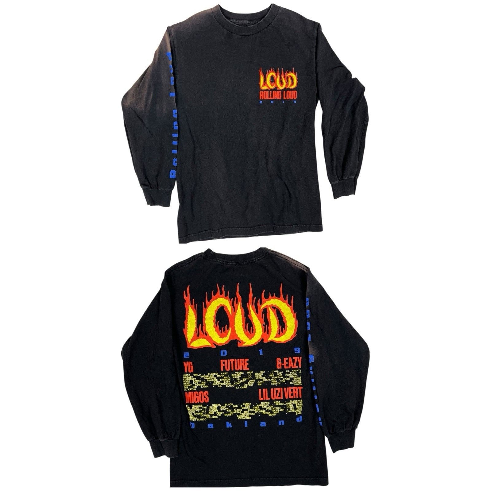 Rolling Loud Rolling Loud Bay Area 2019 Long Sleeve T-Shirt Size Small Size US S / EU 44-46 / 1 - 1 Thumbnail