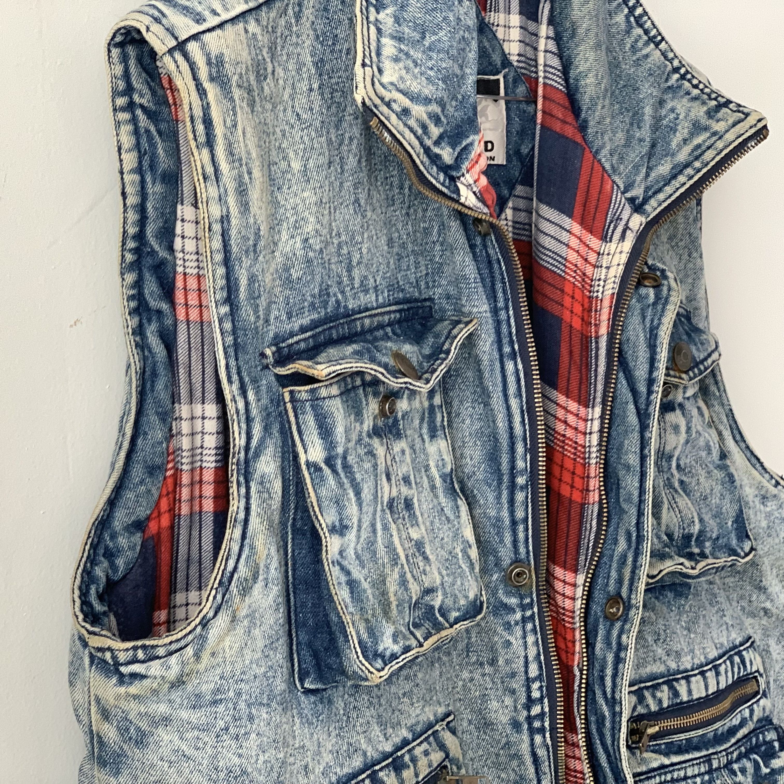 Other vintage 80s denim & flannel vest Size US L / EU 52-54 / 3 - 5 Thumbnail