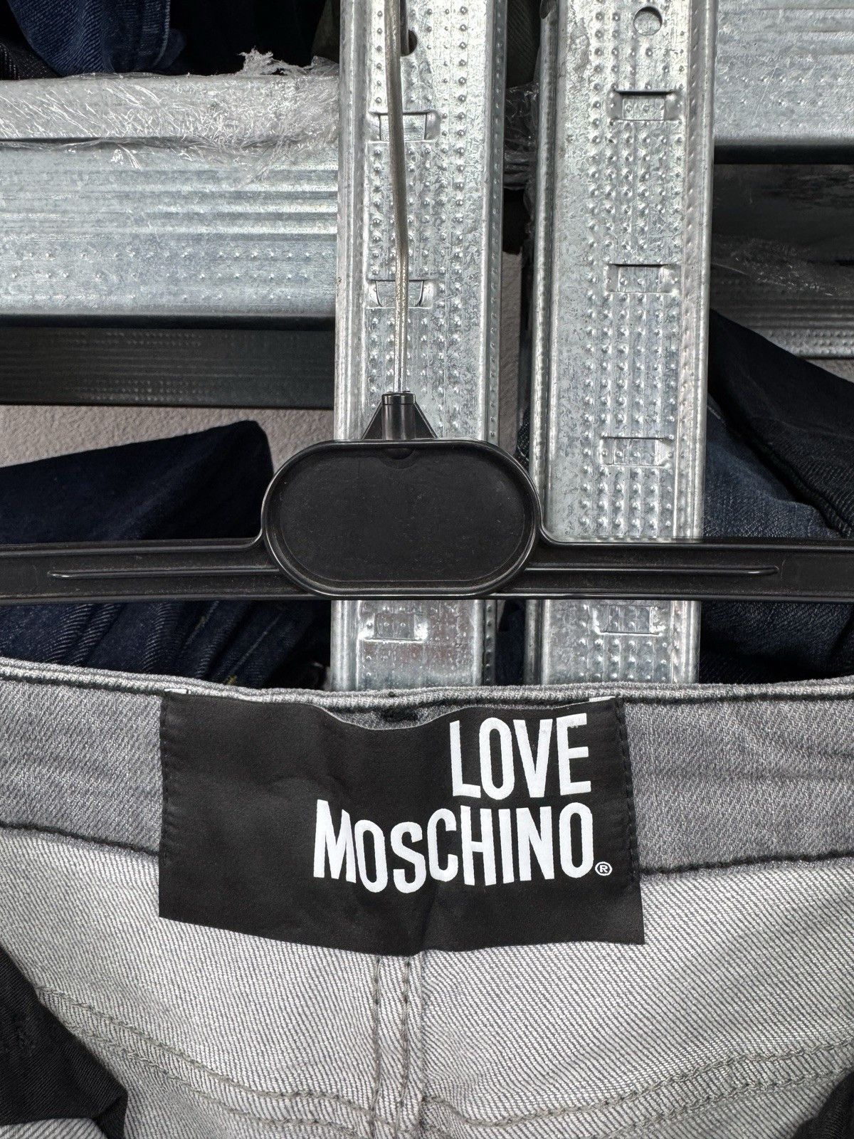 Moschino Love Moschino Men Distressed Gray Jeans Size 33 Size US 33 - 12 Thumbnail