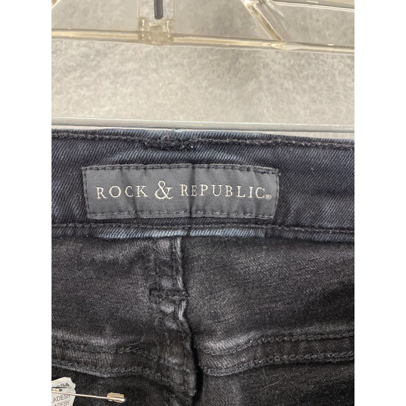 Vintage VINTAGE Rock & Republic Jeans Womens 6 Blue Kashmere Skinny Stretch Dark Blue Denim 80s 90s Slim Womens 6 Jeans Size 28" / US 6 / IT 42 - 2 Thumbnail