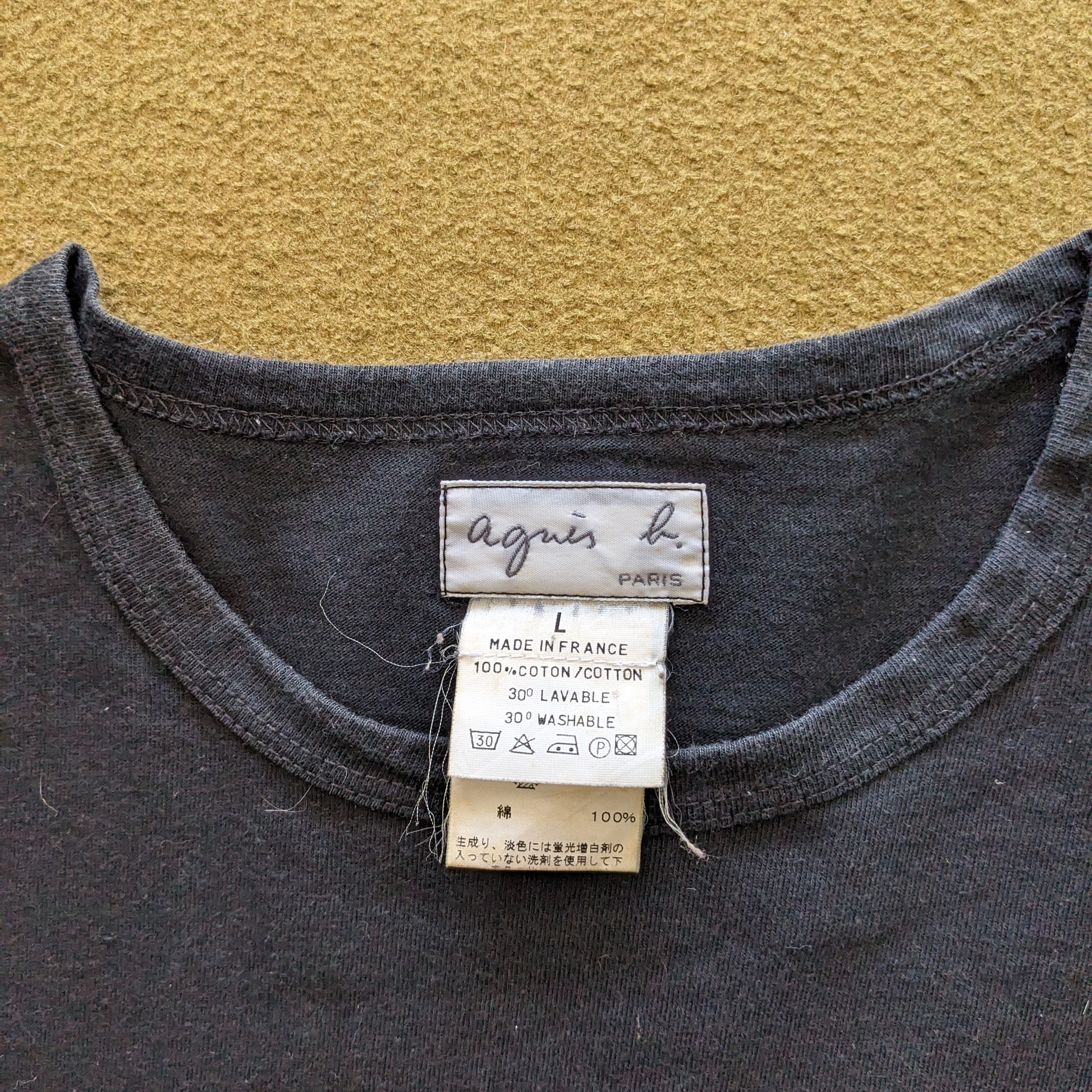 agnes b. Vintage AGNES. B Homme Paris Long T-shirt Size US M / EU 48-50 / 2 - 4 Thumbnail