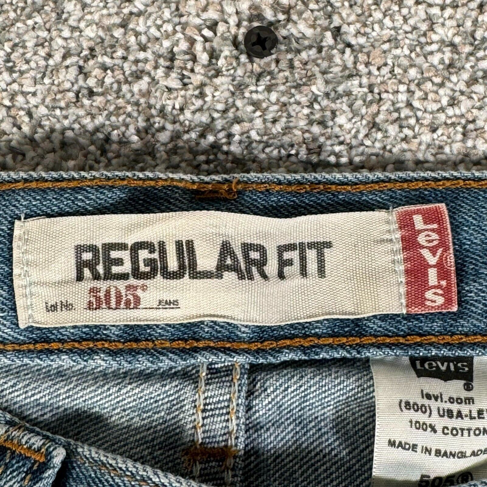 Levi's Levis 505 Jeans Mens 33x32 90s Y2K Vintage Streetwear Grunge Size US 33 - 4 Thumbnail