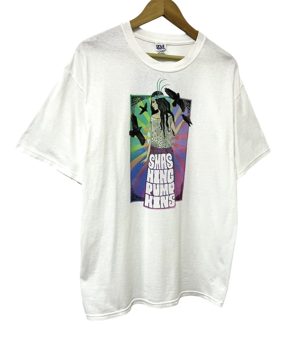 Band Tees VINTAGE 00s THE SMASHING PUMPKINS PSYCHEDELIC TOUR TSHIRT Size US XL / EU 56 / 4 - 2 Thumbnail