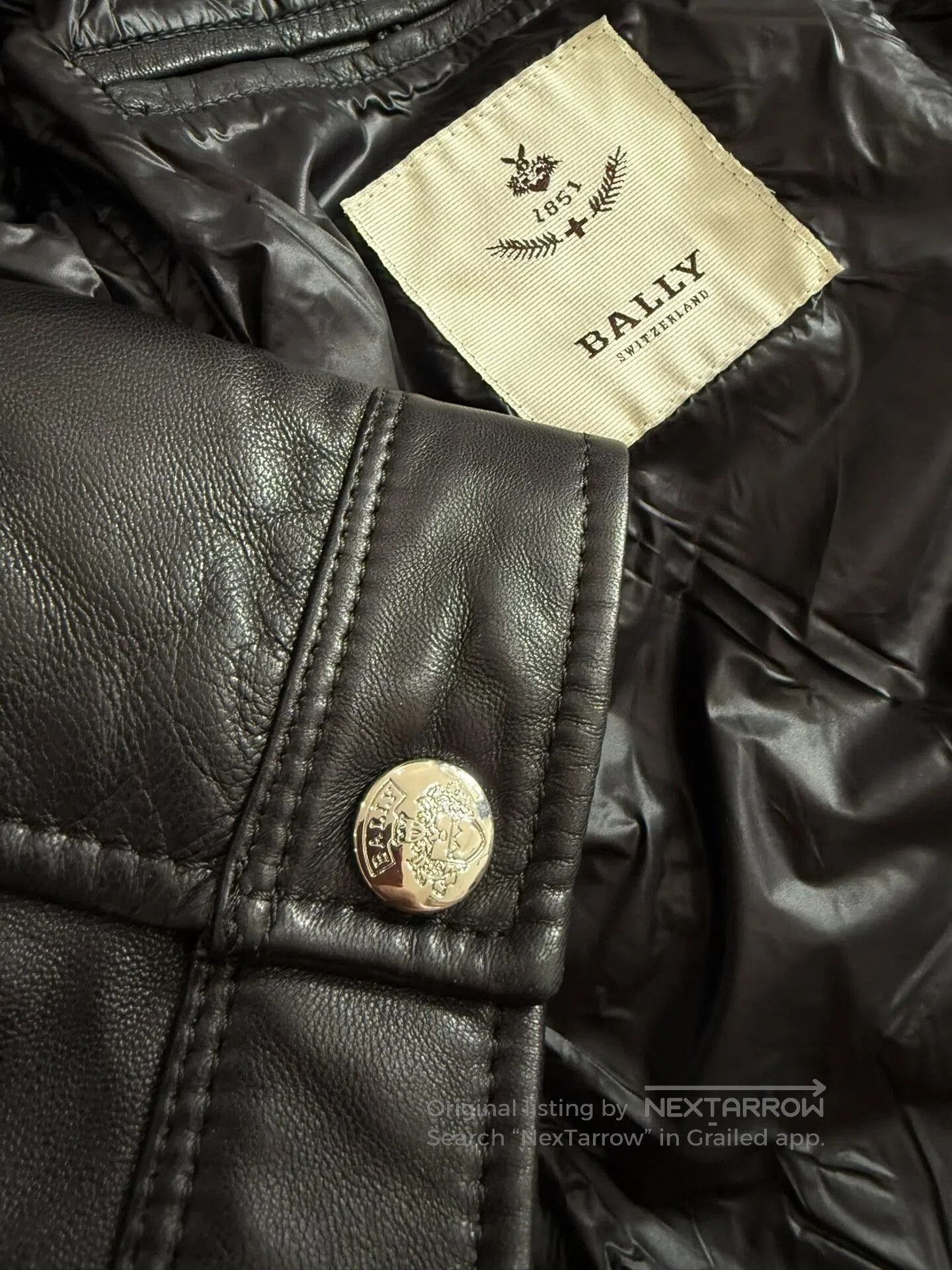 Bally BALLY Leather Down Jacket for Men. Size US L / EU 52-54 / 3 - 7 Thumbnail
