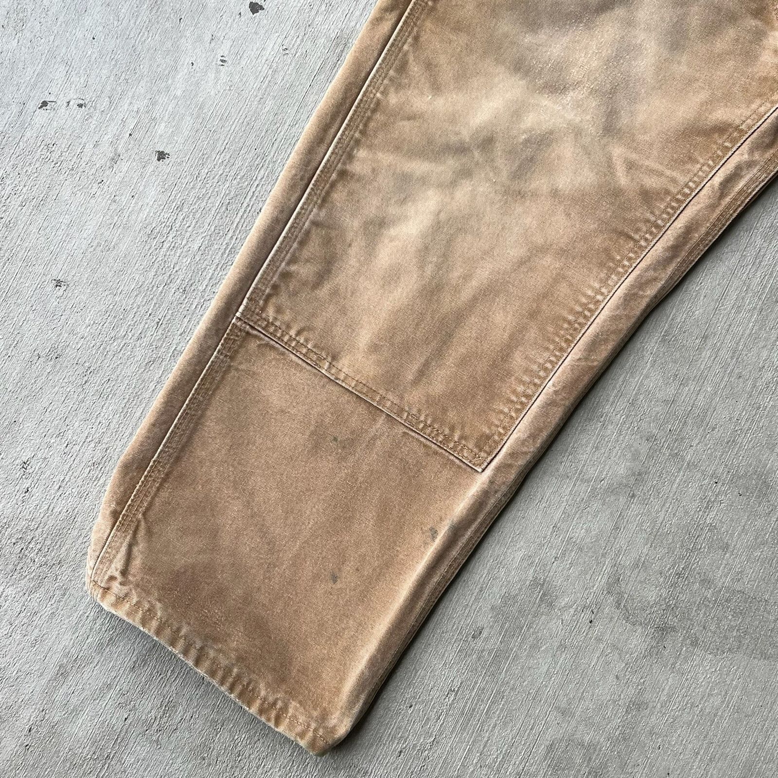 Carhartt × Vintage Carhartt faded brown double knee work wear carpenter pants Size US 38 / EU 54 - 10 Thumbnail