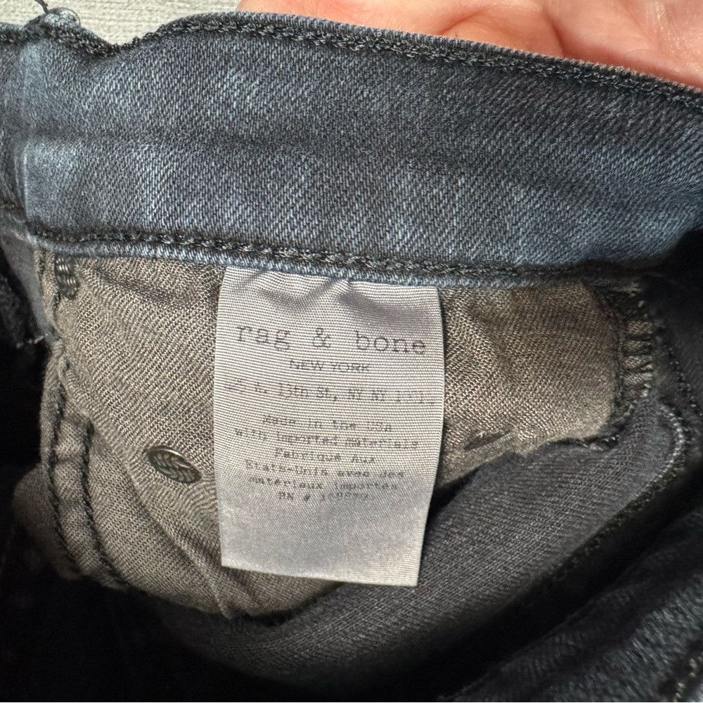 Rag & Bone Rag & Bone Capri Skinny Cropped Distressed Steele Jeans Siz Size 25" / US 0 / IT 36 - 8 Thumbnail