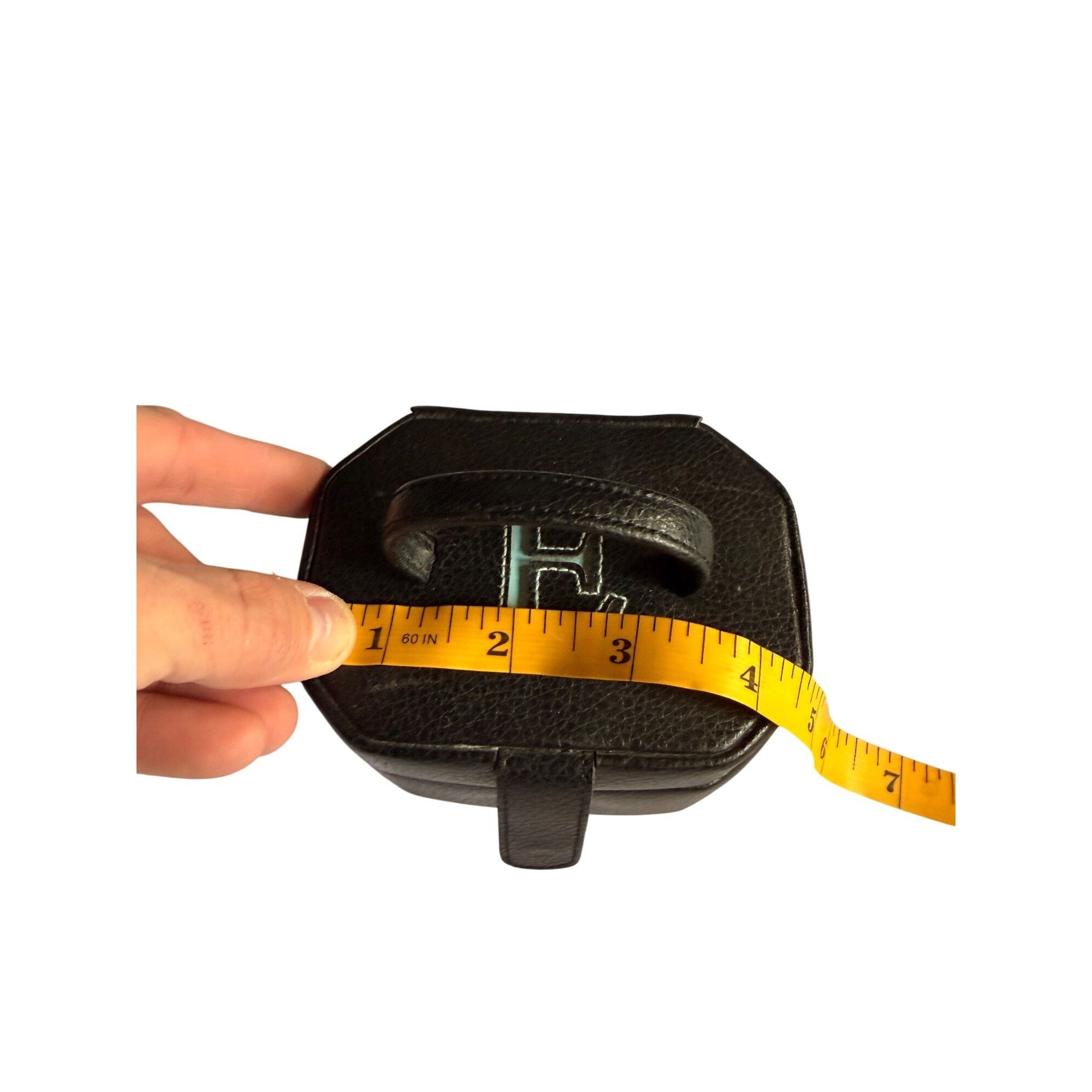 Other Black Faux Leather Jewelry Box With Mirror & Initial E Monog Size ONE SIZE - 4 Thumbnail