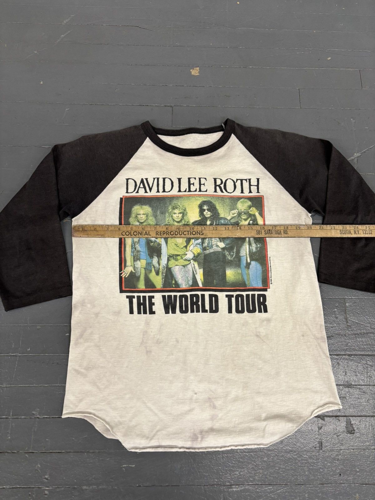 Band Tees × Vintage Vintage 1986 David Lee Roth World Tour tee Size US L / EU 52-54 / 3 - 5 Thumbnail