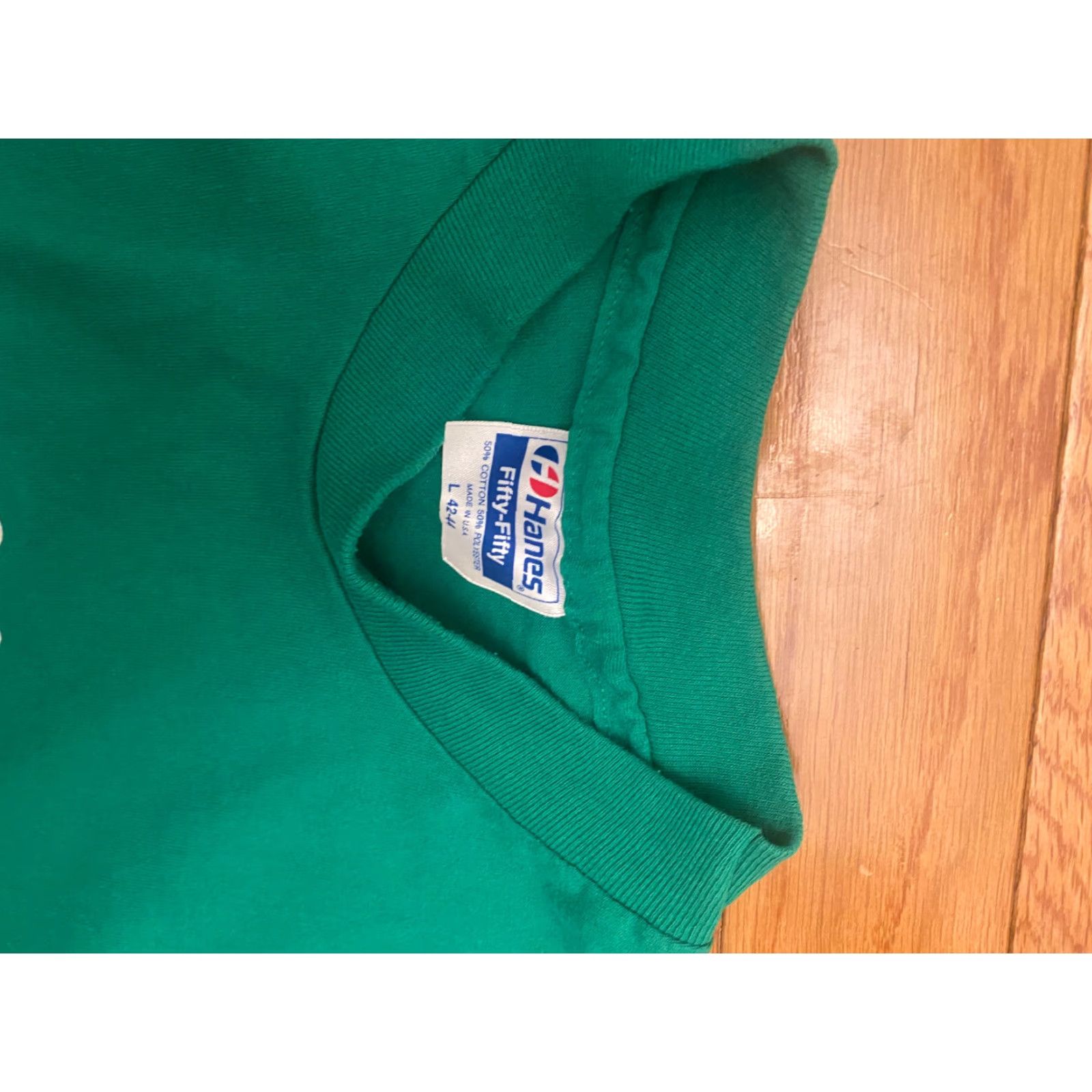 Hanes VTG Life's Too Short Not to be Irish Shirt L Mens St Patricks Graphic Tee Short Sleeve Multi-Color Hanes 50/50 Size US L / EU 52-54 / 3 - 4 Thumbnail