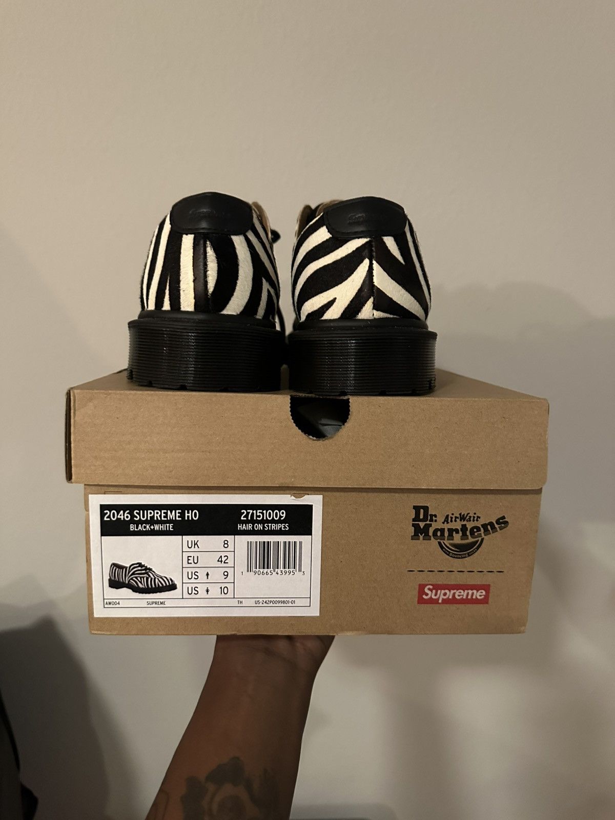 Dr. Martens × Supreme Supreme x doc martens (zebra pony hair color