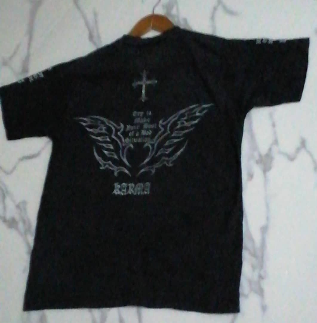 Dragonfly Vintage Karma CROSS FLYING WING Tattoo Style Sweatshirt Size US L / EU 52-54 / 3 - 1 Thumbnail